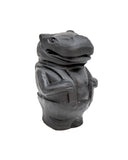 Hippo in Overalls Carving (Obsidian)