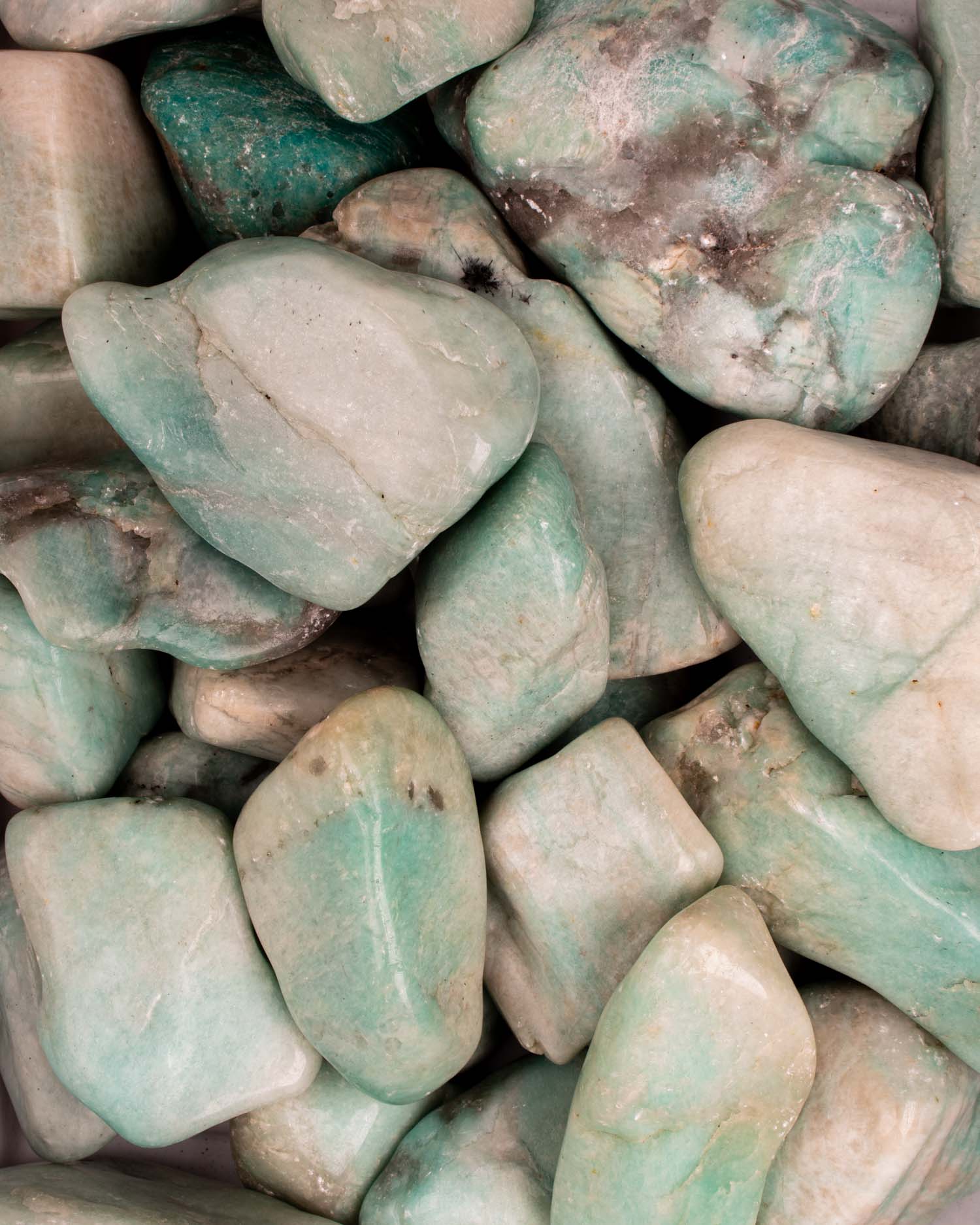 Tumbled Jumbo Amazonite - Wholesale Stones, Minerals, Crystals, and ...