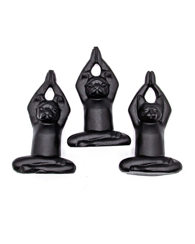 Obsidian Yoga Cat / Dog Carving
