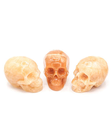 Orange Calcite Skull (3 inch)