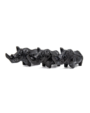 Rhino Carving (Obsidian)