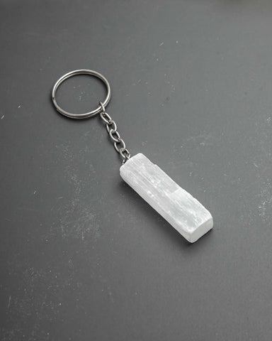 Selenite Keychain