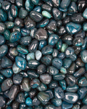 Tumbled Agate, Teal (Dyed)