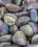 Tumbled Aura Coated Amethyst