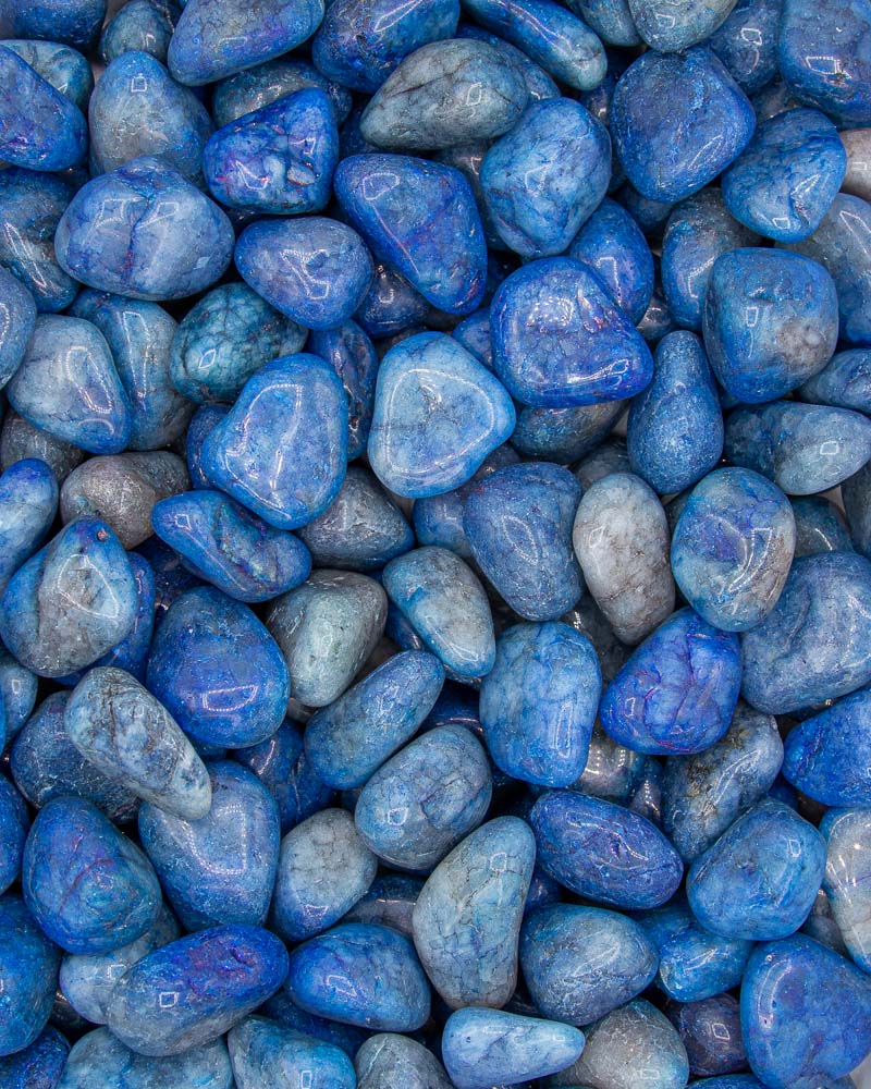 Tumbled Dyed Crackled Quartz Wholesale Stones, Minerals