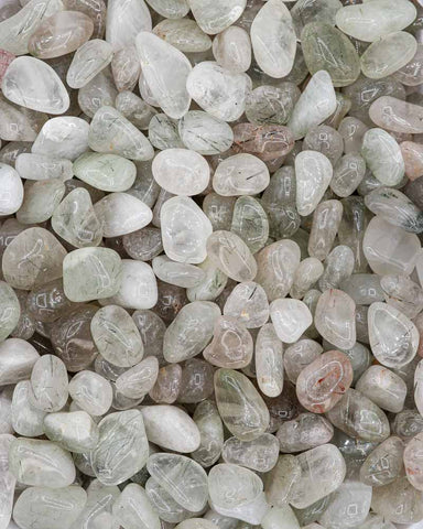 Tumbled Green Rutilated Quartz (B Grade)