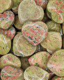 Unakite Heart Carving